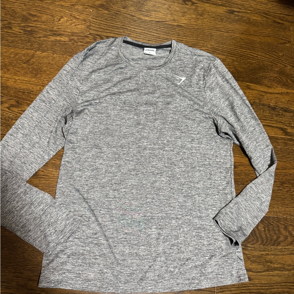 Men's Gray Gymshark Long Sleeve Shirt